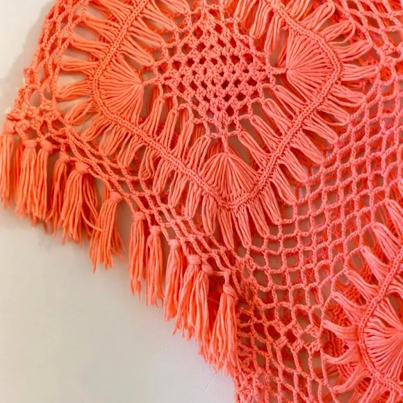 VENUS Coral Crochet Knit With Frinched Detailing Size M - Picture 8 of 8